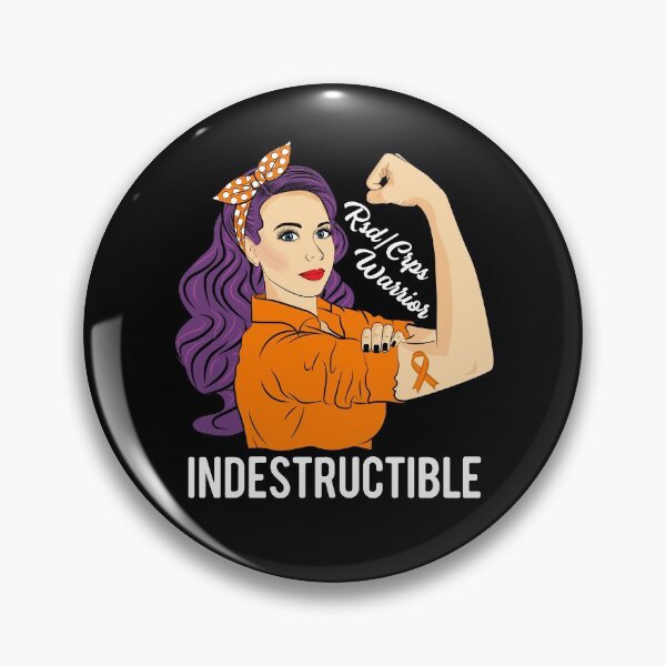 Item preview, RSD CRPS Warrior Indestructible Awareness Support designed and sold by ZNOVANNA.