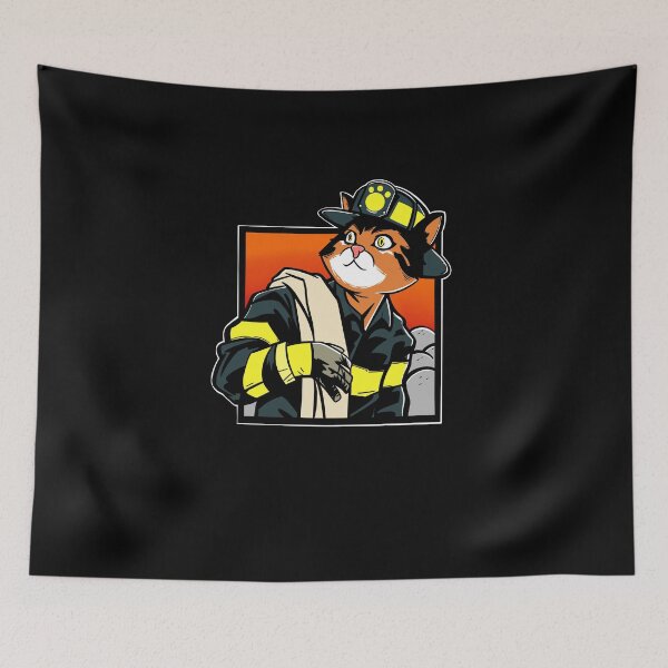 Item preview, Firefighter Cat designed and sold by Artthree.