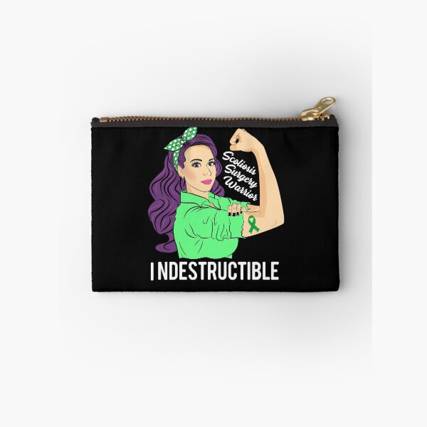 Item preview, Scoliosis Surgery Warrior Indestructible Awareness Fighter designed and sold by ZNOVANNA.