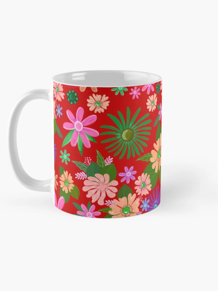 Thumbnail 5 of 6, Coffee Mug, Springtime Daisy Pattern designed and sold by Squarebird.