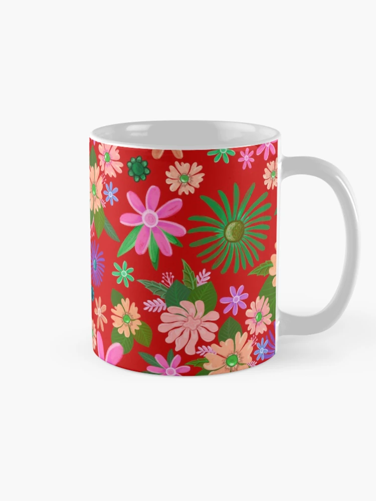 Thumbnail 3 of 6, Coffee Mug, Springtime Daisy Pattern designed and sold by Squarebird.