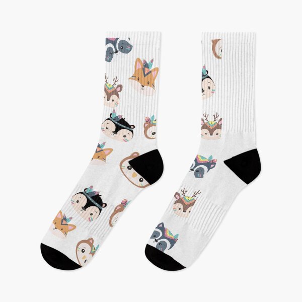 Item preview, Cute animal children forest pattern owl raccoon fox designed and sold by maniac3000.