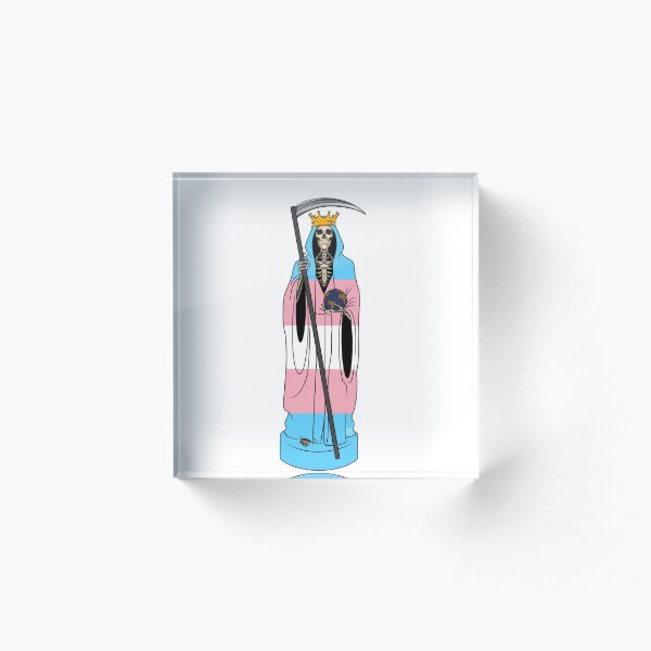 Santa Muerte LGBTQ Statuette Acrylic Block