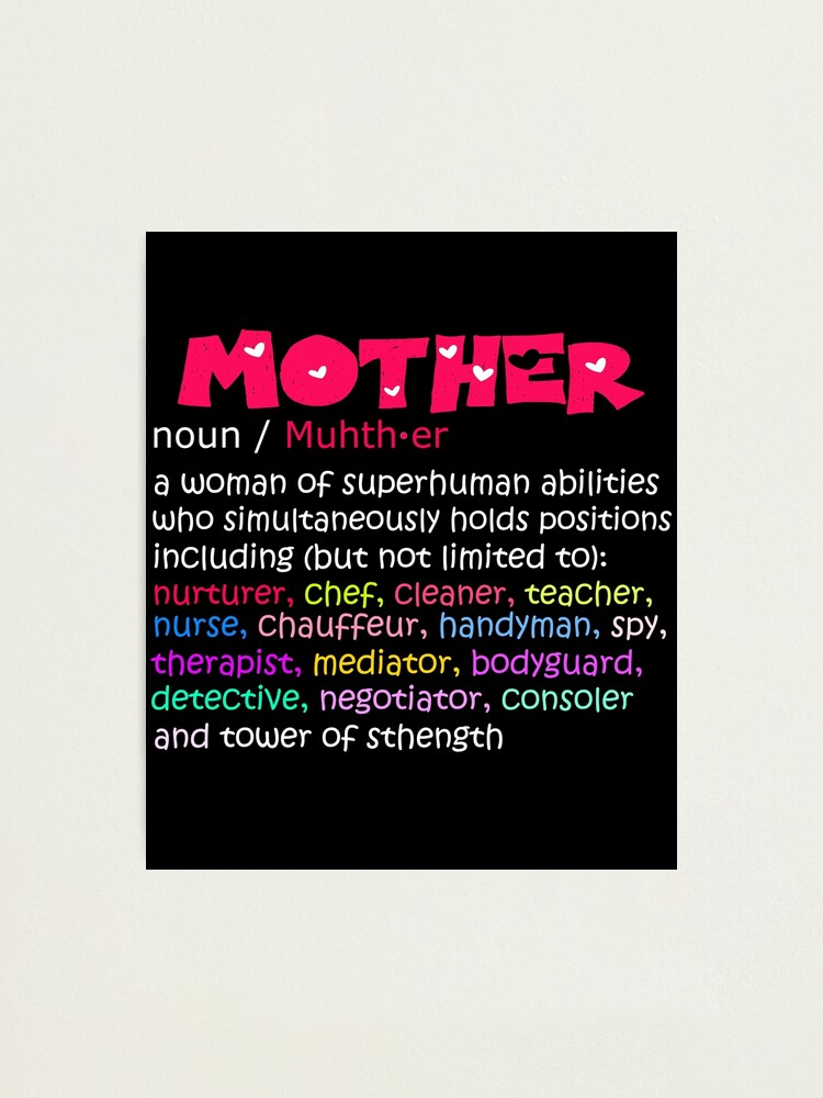 Funny Mom Definition Mama Quote Mother Day Gifts' Women's T-Shirt