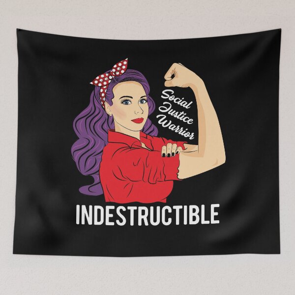Aperçu de l'œuvre Guerrier de justice sociale Conscience indestructible SJW créée et vendue par ZNOVANNA.