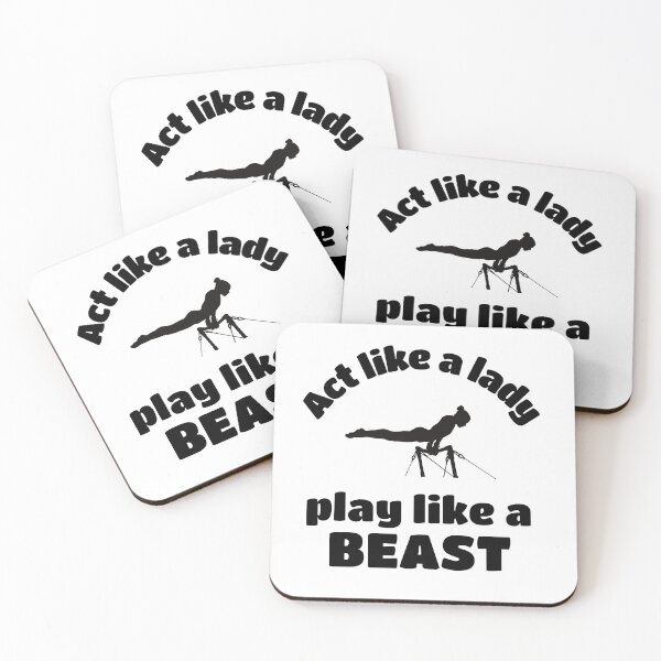Item preview, Gymnastics: Act like a lady play like a beast designed and sold by TheGreenGoat.