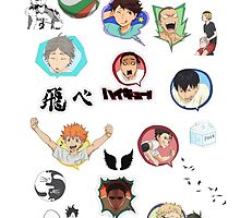 haikyuu face parts case