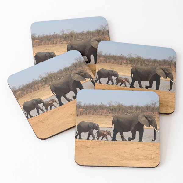 Item preview, Pink Baby Elephant Walking With Mother And Siblings In Kruger National Park designed and sold by Rocketman2017.