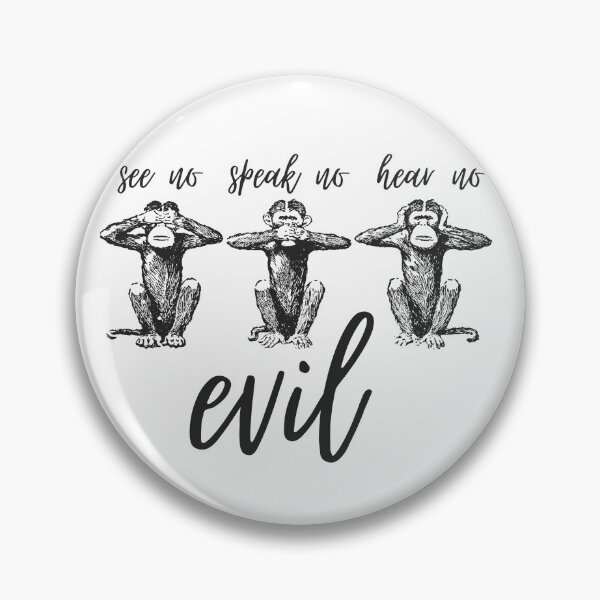 Item preview, 3 wise monkeys (black)  designed and sold by JosTees96.