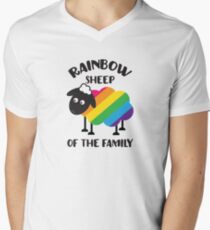 Rainbow Sheep Of The Family LGBT Pride Men's V-Neck T-Shirt