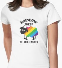Rainbow Sheep Of The Family LGBT Pride Women's Fitted T-Shirt