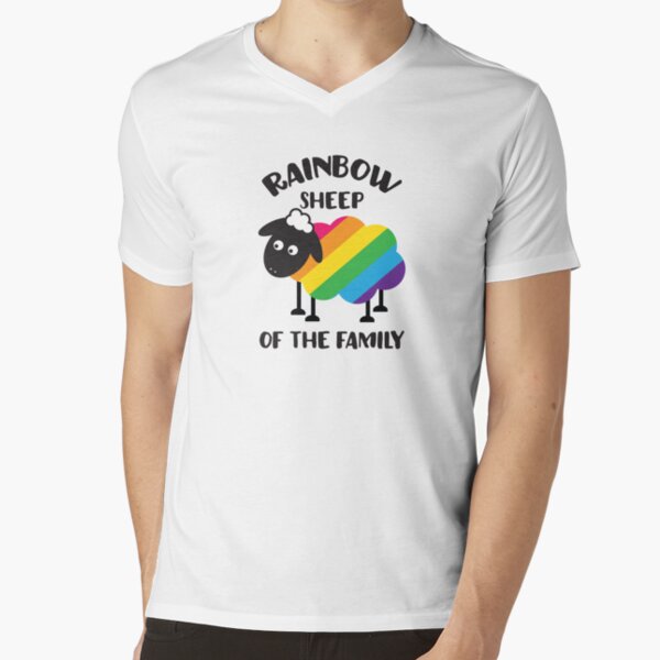 Rainbow Sheep Of The Family LGBT Pride V-Neck T-Shirt
