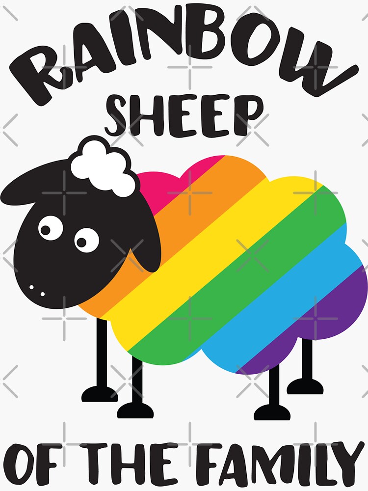 Rainbow Sheep Of The Family LGBT Pride by gyenayme