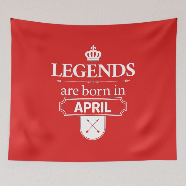 Item preview, Legends Are Born In April | Birthday Gift | designed and sold by Minimalwiz.