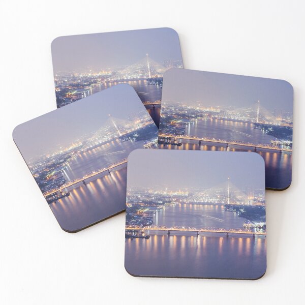 Item preview, Bangkok twilight cityscape topview Thailand designed and sold by TravelDrone.