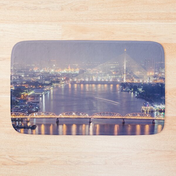 Item preview, Bangkok twilight cityscape topview Thailand designed and sold by TravelDrone.
