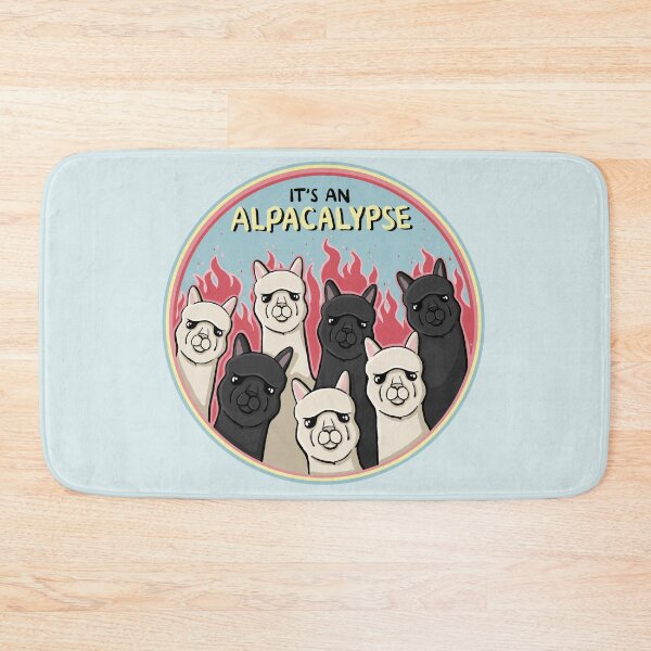 Item preview, It's an ALPACALYPSE Funny Alpaca Cartoon Pun Digital Illustration designed and sold by AlmightyClaire.