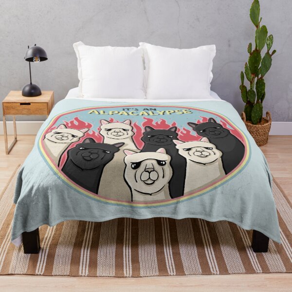 Item preview, It's an ALPACALYPSE Funny Alpaca Cartoon Pun Digital Illustration designed and sold by AlmightyClaire.