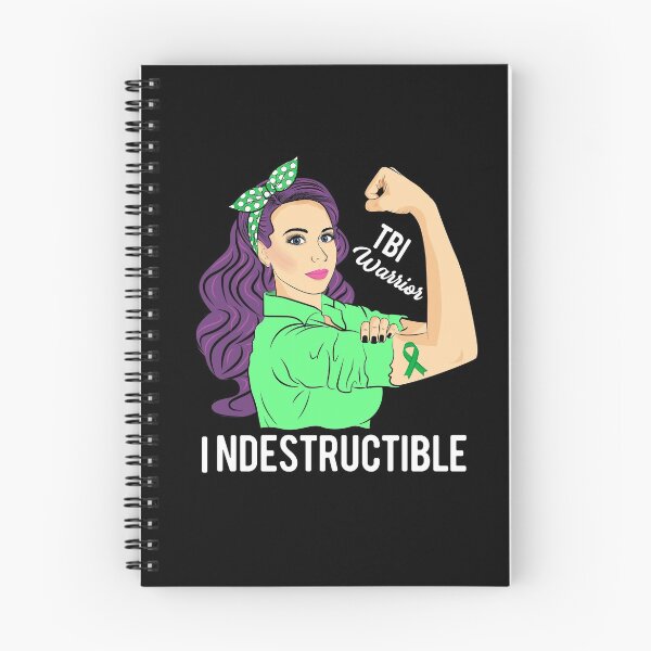 Item preview, Traumatic Brain Injury Awareness TBI Warrior Indestructible designed and sold by ZNOVANNA.