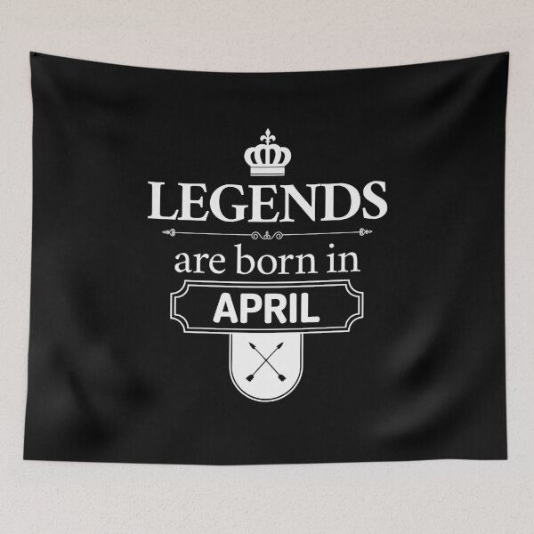 Item preview, Legends Are Born In April | Birthday Gift | designed and sold by Minimalwiz.