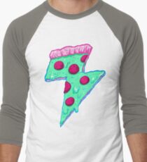 Donner Neon Pizza Baseballshirt für Männer