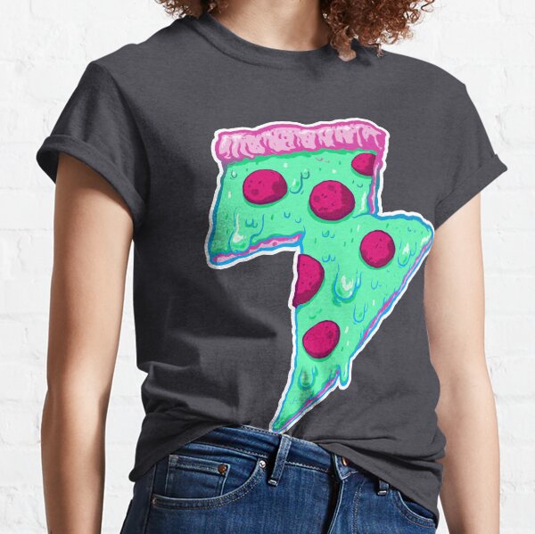 Thunder Neon Pizza Classic T-Shirt