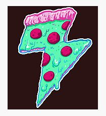 Donner Neon Pizza Fotodruck