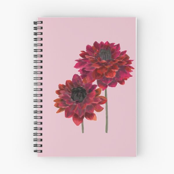 Item preview,  Deep red florals , Beautiful Dahlias!  designed and sold by ColorsAndQuests.