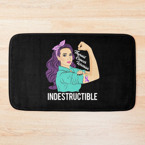Item preview, Thyroid Cancer Warrior Indestructible designed and sold by ZNOVANNA.
