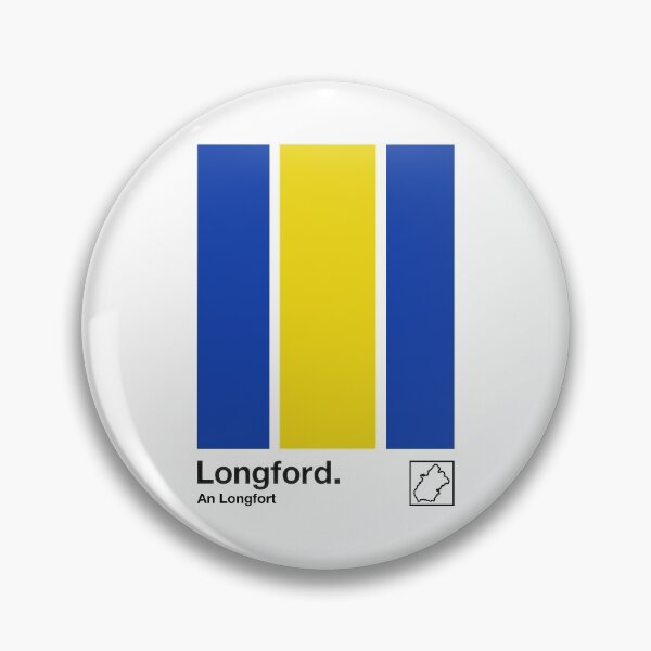 Item preview, County Longford, Ireland - Retro Style Minimalist Poster Design designed and sold by AestheticNow.