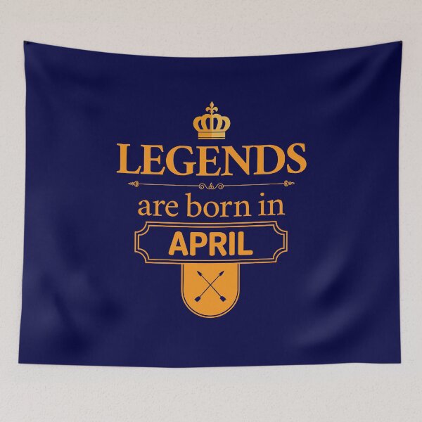 Item preview, Legends Are Born In April | Birthday Gift | designed and sold by Minimalwiz.