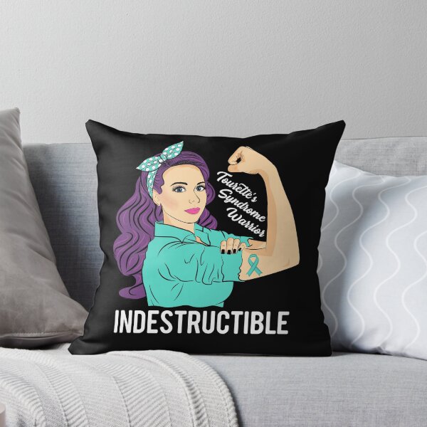 Item preview, Tourette Syndrome Warrior Indestructible Awareness designed and sold by ZNOVANNA.
