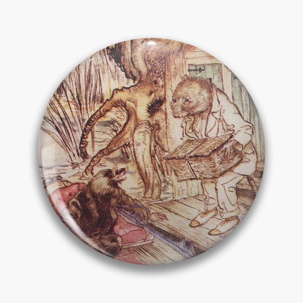 Item preview, Ratty and Mole boating Wind in the Willows illustration - Arthur Rackham designed and sold by Vintage Designs +.