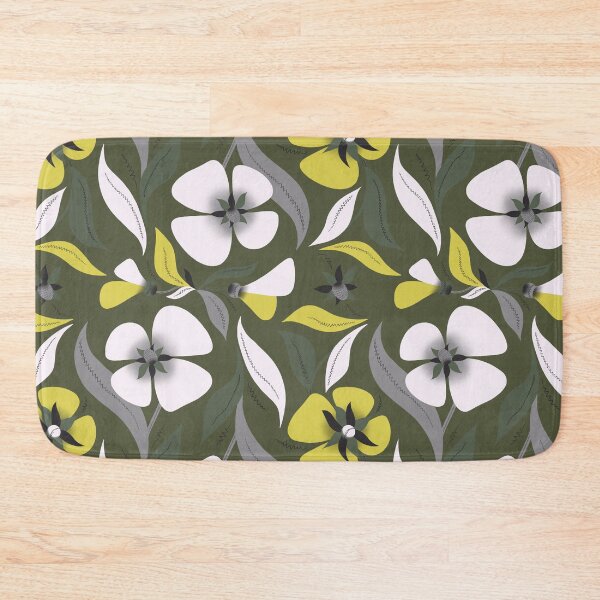 Item preview, Large flowers on a khaki  background designed and sold by Emilina98.