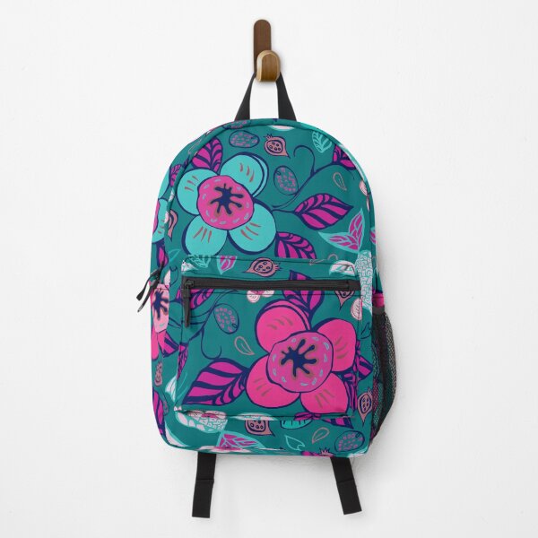 Item preview, Childish doodle four petal flowers with fish designed and sold by IngaDesign.