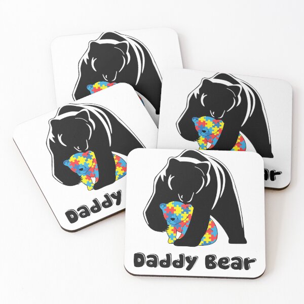 Item preview, Daddy Bear Autism Happy Fathers Day Gifts T-Shirt designed and sold by thuba257.