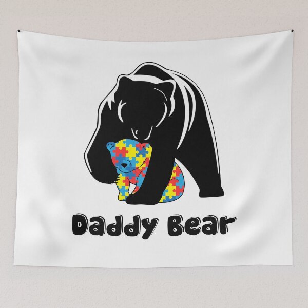 Item preview, Daddy Bear Autism Happy Fathers Day Gifts T-Shirt designed and sold by thuba257.