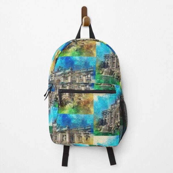 Item preview, Trevi Fountain Rome Digital Drawing designed and sold by GabryNY.