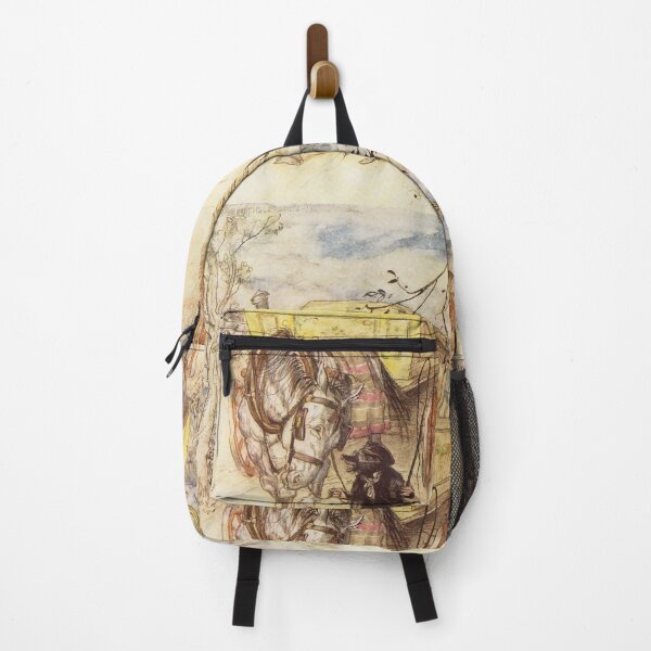 Item preview, Mole and station wagon with horse Wind in the Willows illustration - Arthur Rackham designed and sold by Vintage Designs +.