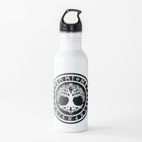 Yggdrasil /// Rune Circle (Variant II) Water Bottle