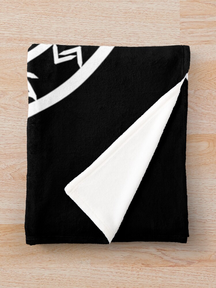 Alternate view of Yggdrasil | Rune Circle (Variant II) Throw Blanket