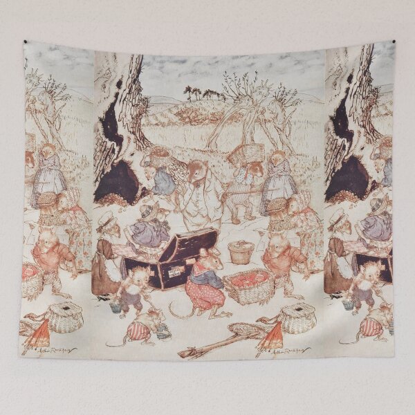 Item preview, Ratties family picnic Wind in the Willows illustration - Arthur Rackham designed and sold by Vintage Designs +.
