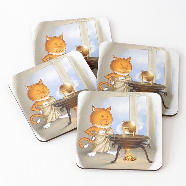 Item preview, GREEK CAT CUTHBERT! designed and sold by kittencuthbert.