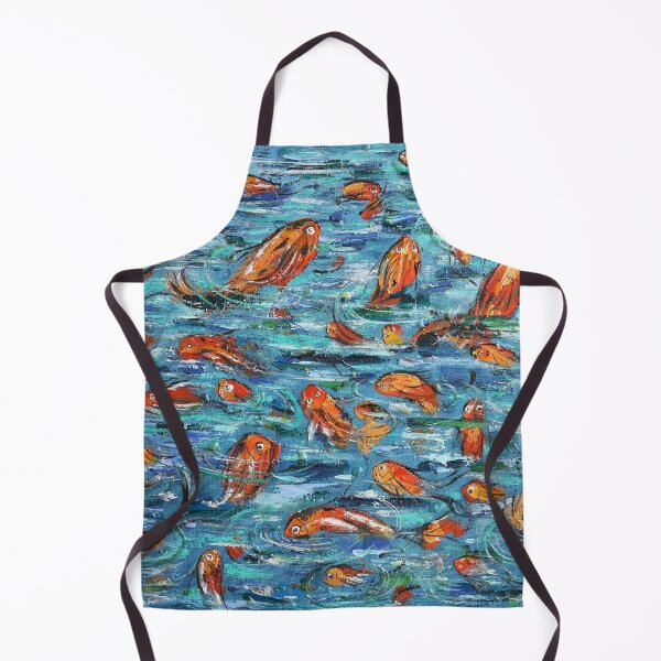 Item preview, expressionist fish painting designed and sold by nellymcrico.