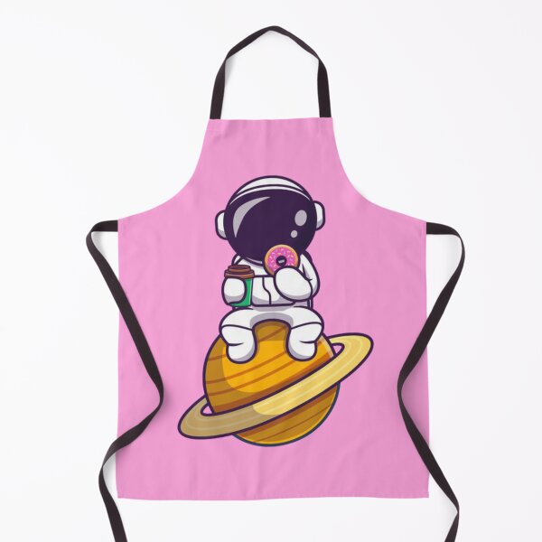 Item preview, Astronaut Eating Donut and drinking cofee designed and sold by ZghoulStore.