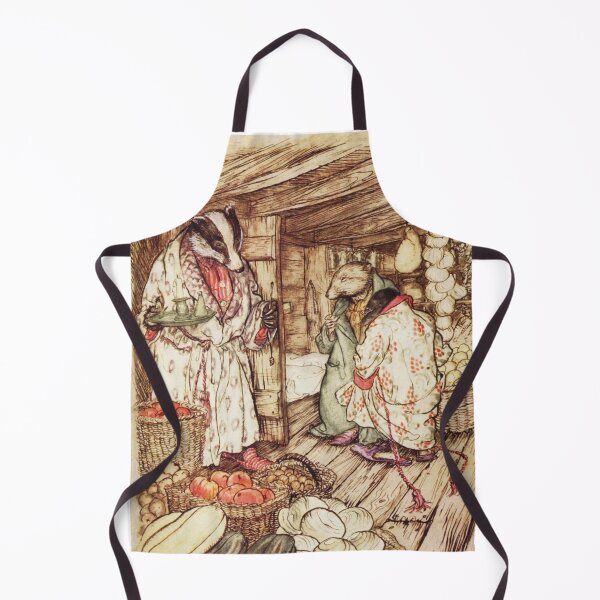 Item preview, Badger, Ratty and Mole Wind in the Willows illustration - Arthur Rackham designed and sold by Vintage Designs +.