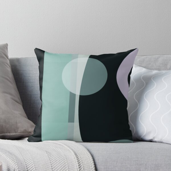 Item preview, Cyans Blues Mindful Moment Flat Colour Abstract Artwork Artist Jenny Meehan designed and sold by Jenny Meehan Art Prints and Patterns  .