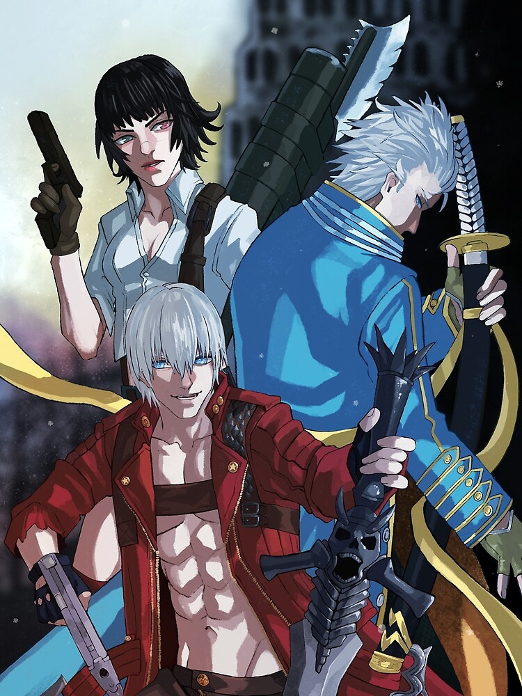 Devil May Cry - Dante and Vergil Metal Print by Azrael Art - Pixels