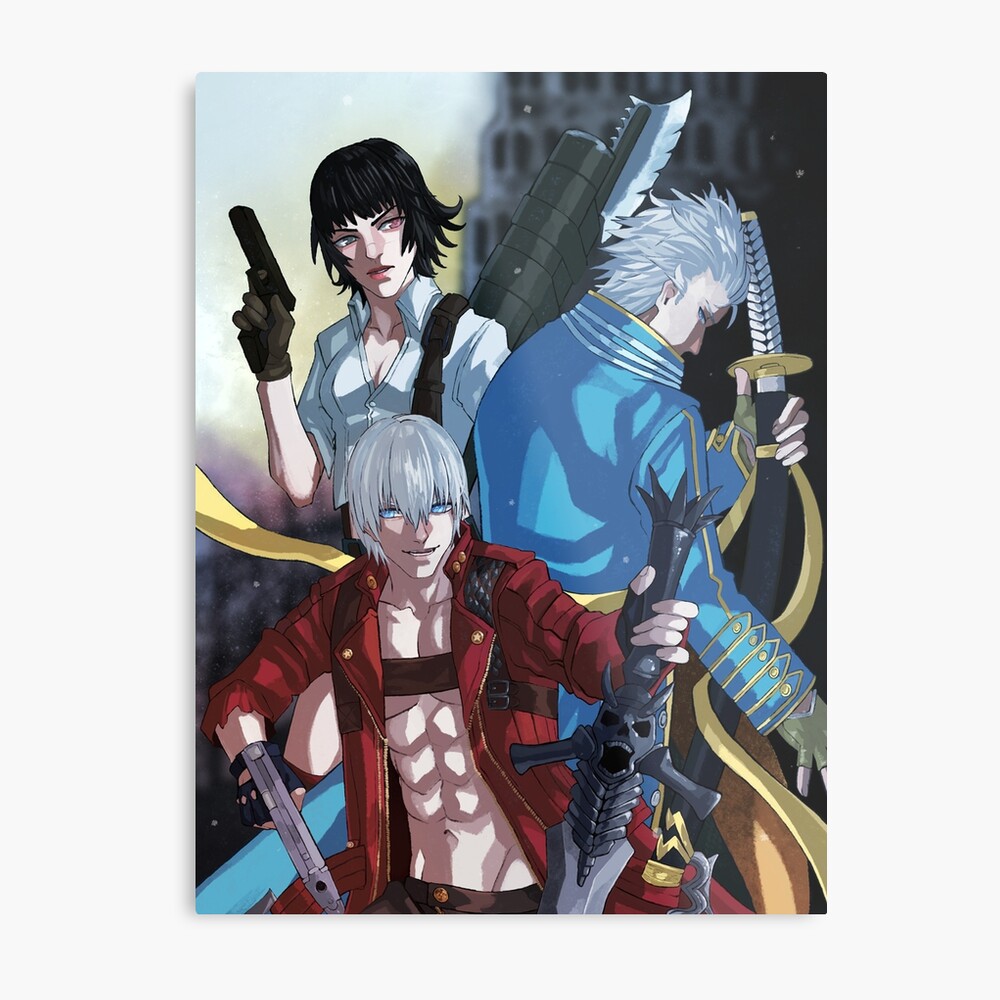 Devil May Cry - Dante and Vergil Metal Print by Azrael Art - Pixels