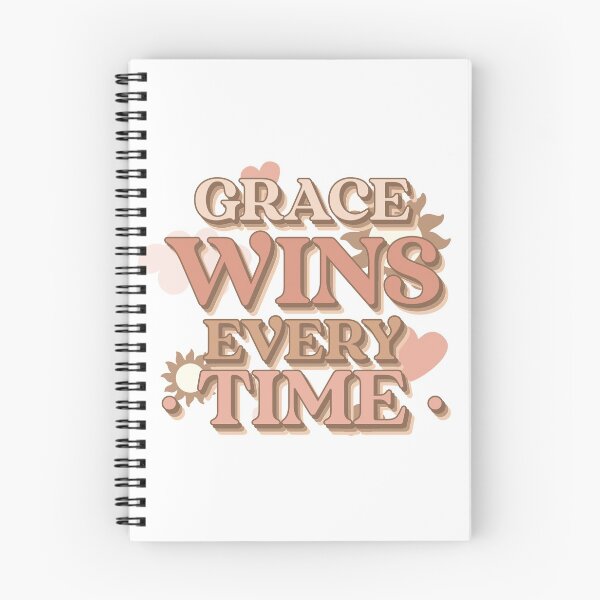 Item preview, Grace Wins Every Time A Gentle Reminder in a boho color scheme designed and sold by Marguerite Faure.